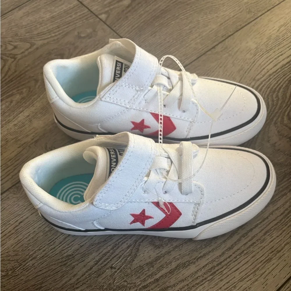 Converse Kids' White and Red Sneakers